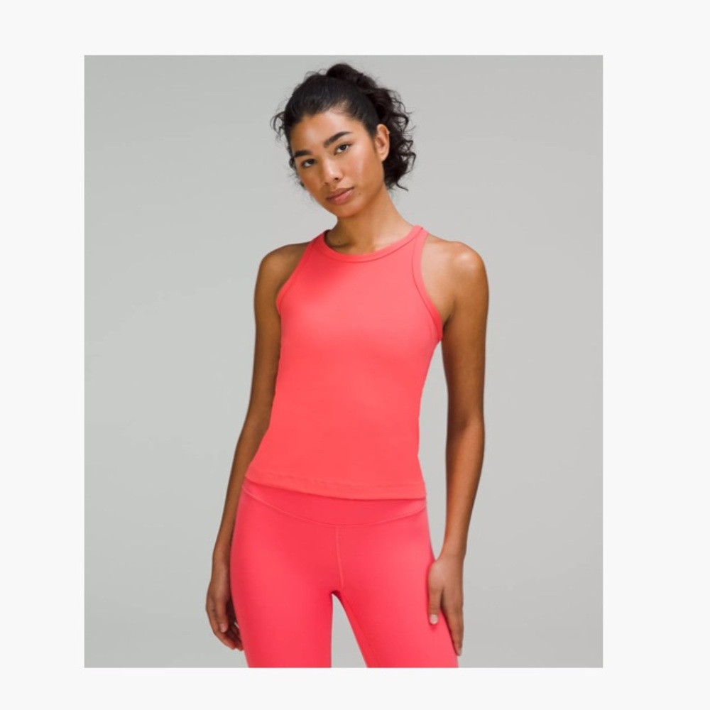 Lululemon Align Waist Length Racerback Tank Top - Pale Raspberry - Size 12 - NWT